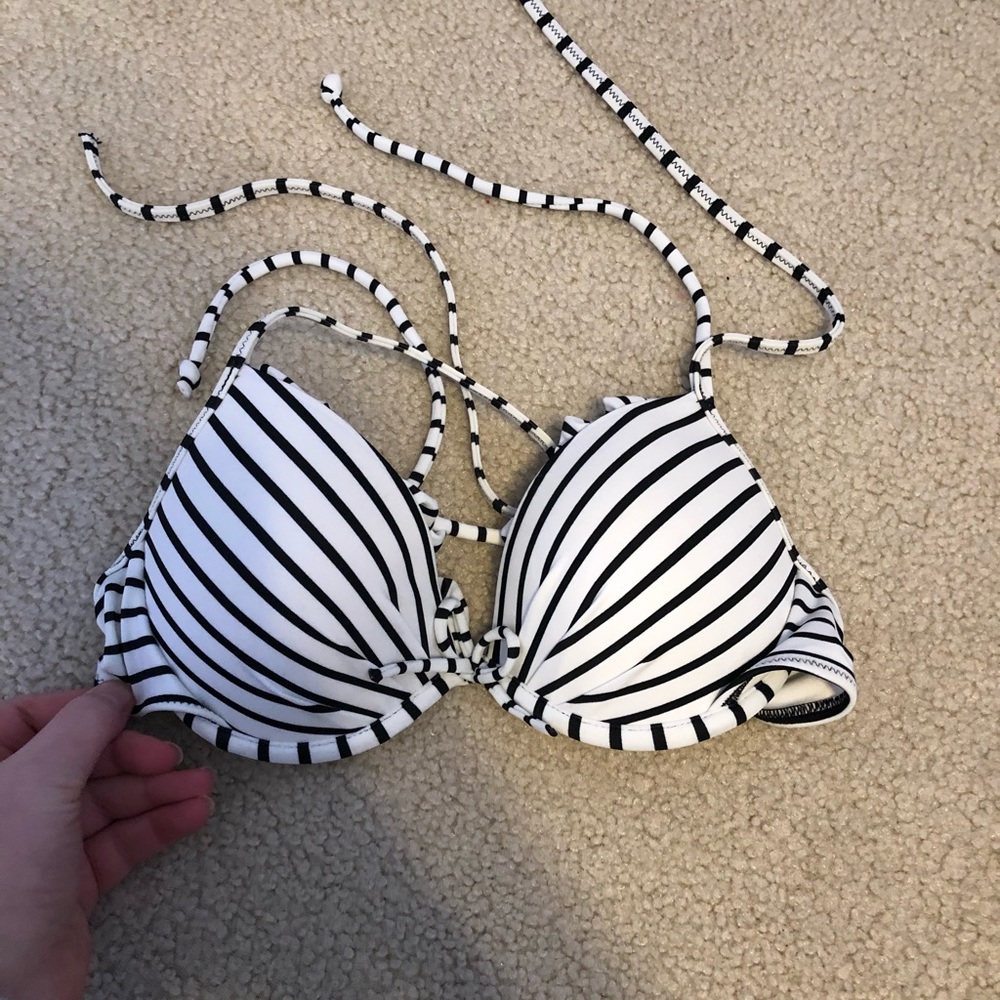 Victoria’s secret striped bikini top